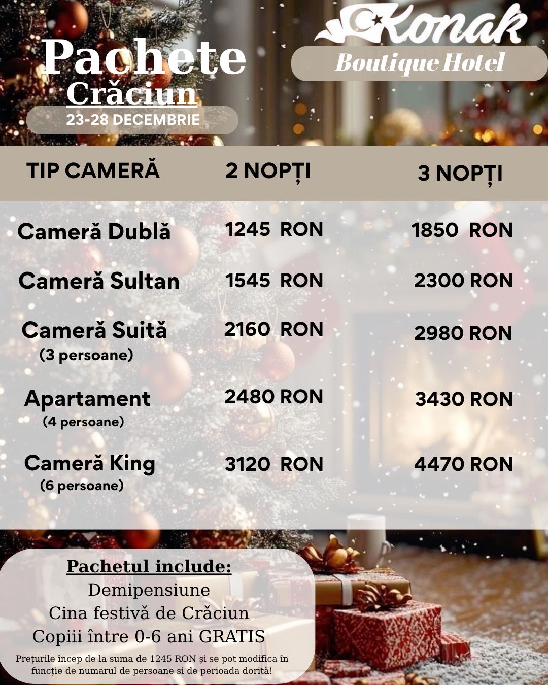 Pachete Crăciun 2025